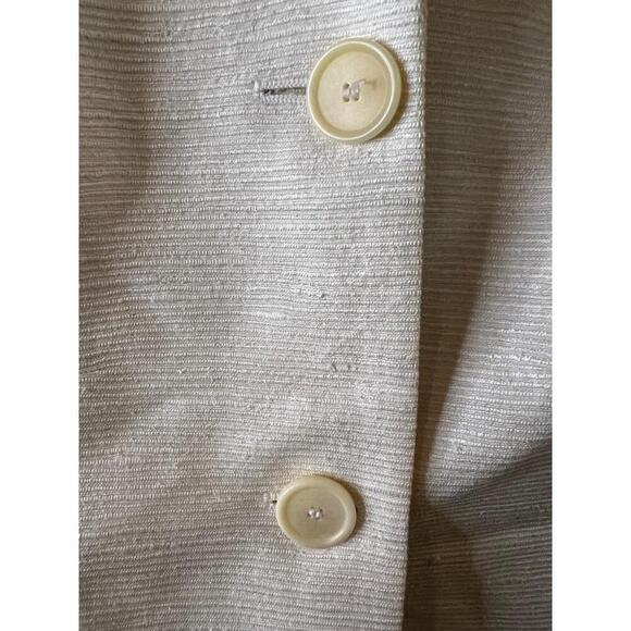 AKRIS Punto Light Beige 2-Button Notched Lapel Blazer Jacket US 10 - Picture 4 of 9